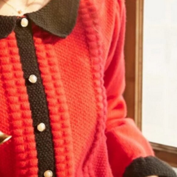 contrast trim sweater chic classic - Picture 7 of 7